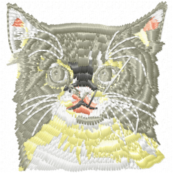 Cats Embroidery Design 3 Cats Embroidery Design 3